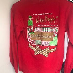 Kids Christmas simply southern long sleeve t shirt